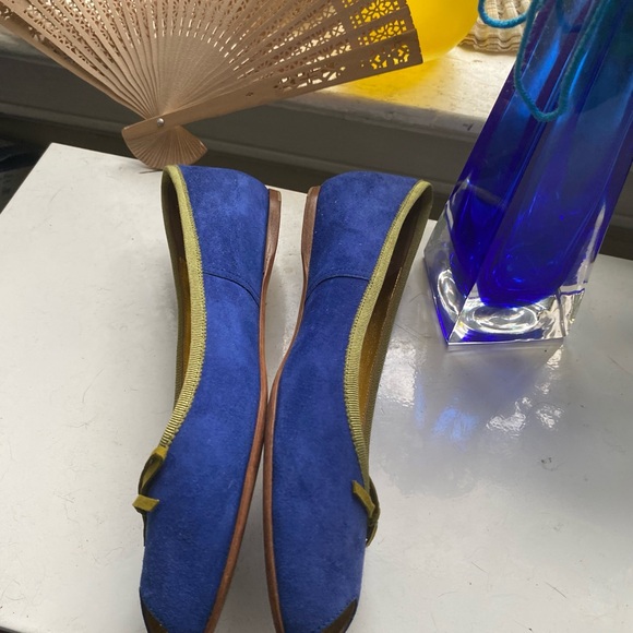 Prada Peep Suede D’orsay Toe Flats size 38 1/2 - Picture 5 of 8